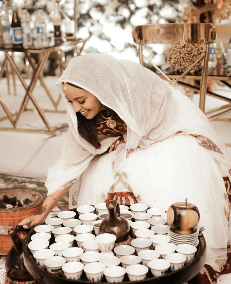Ethiopian coffee ceremony